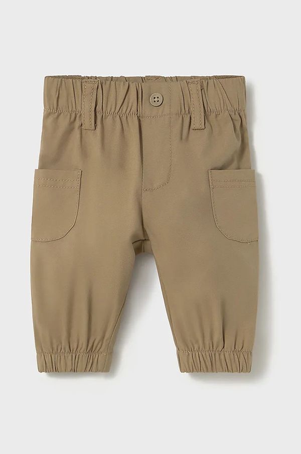 Mayoral Newborn Hlače za dojenčka Mayoral Newborn zelena barva, 1563