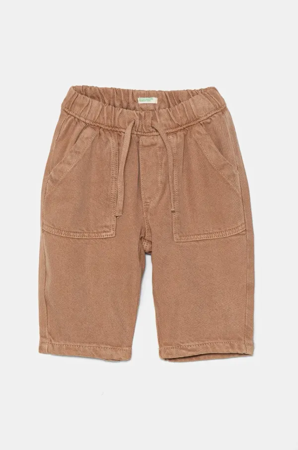 United Colors of Benetton Hlače za dojenčka United Colors of Benetton rjava barva, 41AQAF01F