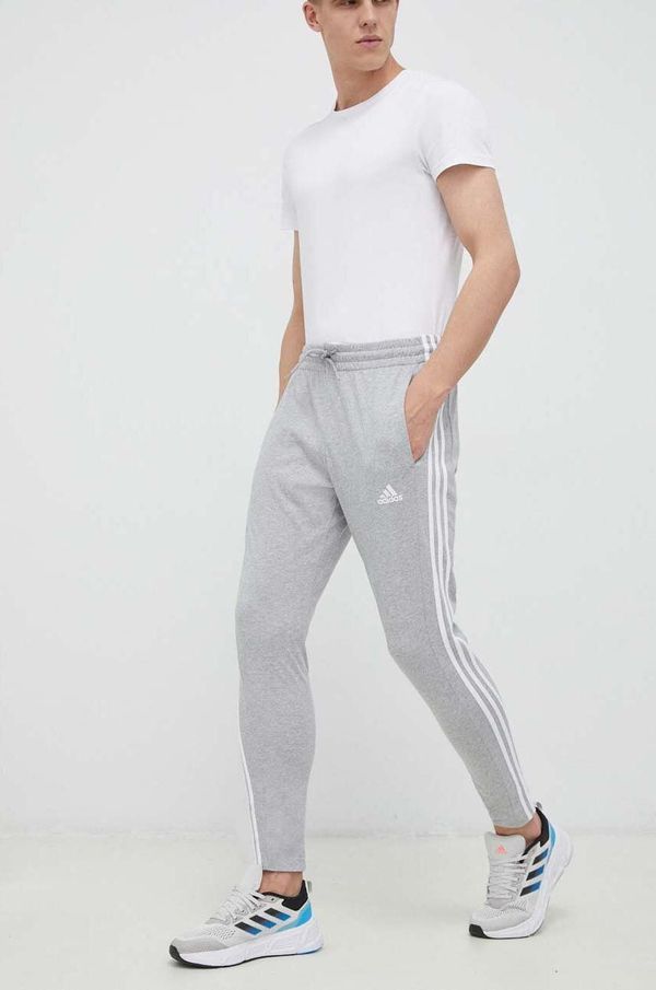 adidas Hlače za vadbo adidas Essentials siva barva