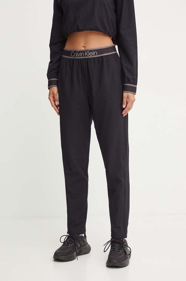 Calvin Klein Performance Hlače za vadbo Calvin Klein Performance črna barva, 00GWF4P604