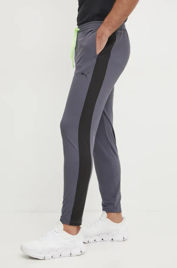 Puma Hlače za vadbo Puma Cloudspun siva barva, 525717