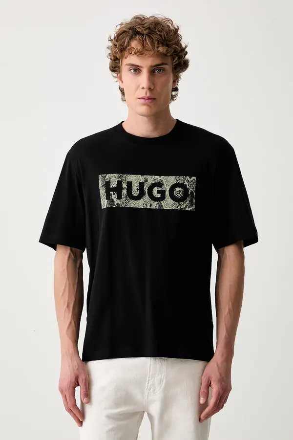HUGO Blue HUGO Blue kratka majica moška bombažna Nerpient