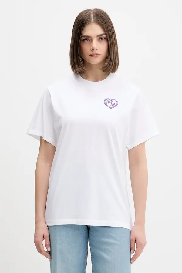 HUGO Blue HUGO Blue kratka majica ženska bombažna Vintage Tee_B_8