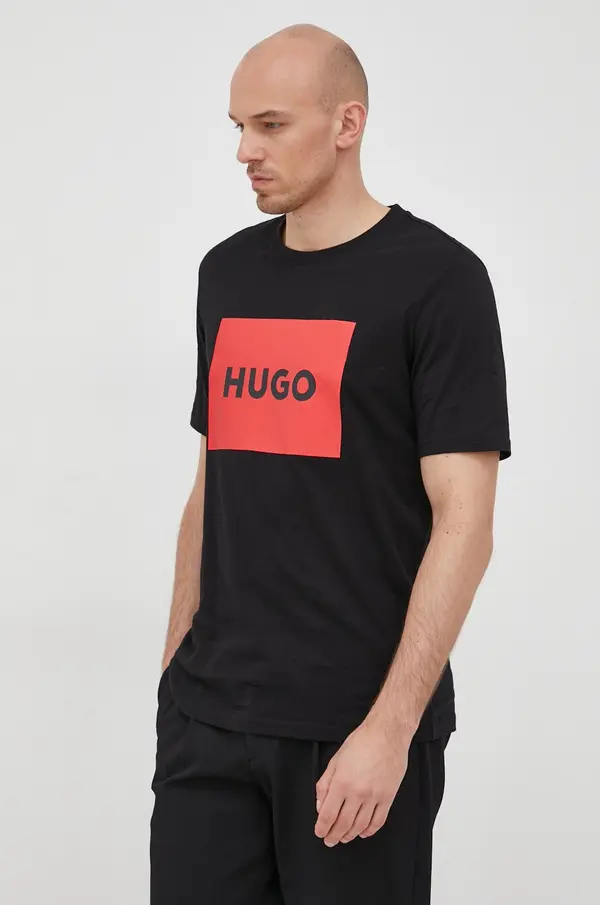 HUGO HUGO bombažna majica Dulive222