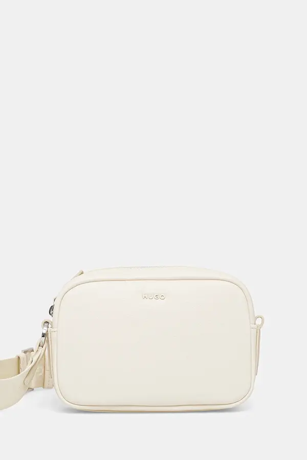 HUGO HUGO crossbody torbica ženska iz umetnega usnja Bel 2.0 Crossbody