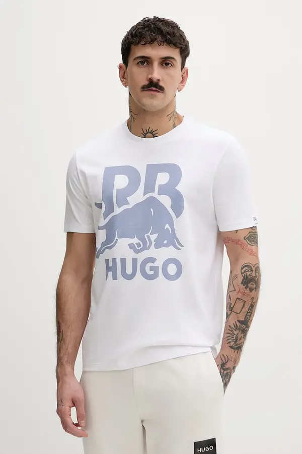 HUGO HUGO kratka majica moška bombažna Dlix_RB