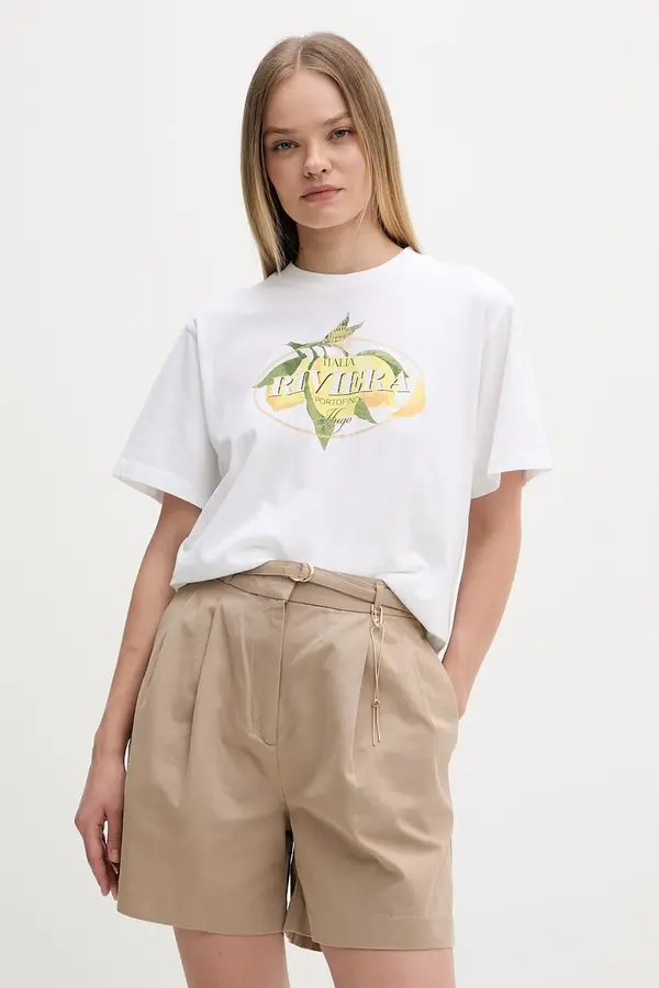 HUGO HUGO kratka majica ženska bombažna Vintage Tee_24