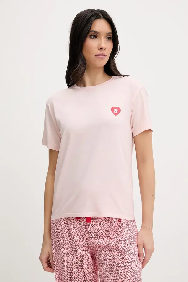 HUGO HUGO kratka majica ženska z modalom CASUAL T-SHIRT