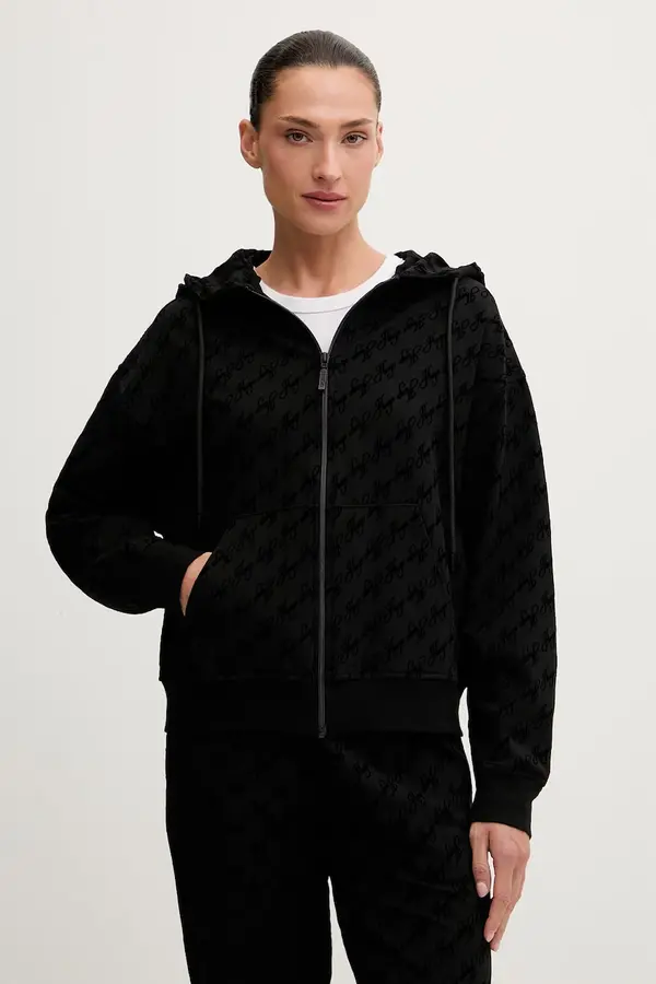 HUGO HUGO loungewear pulover ženski z bombažem FLOKKY_JACKET