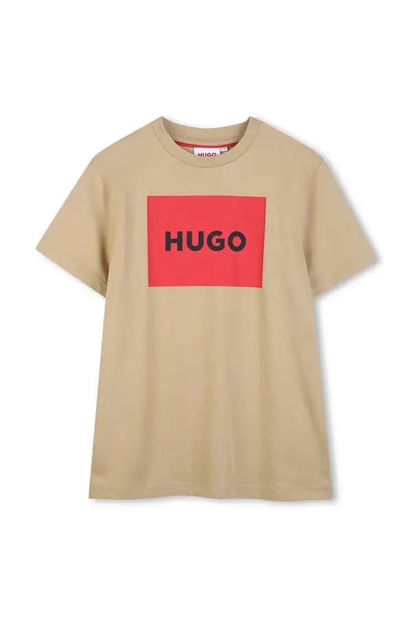 HUGO HUGO Otroška bombažna kratka majica HUGO