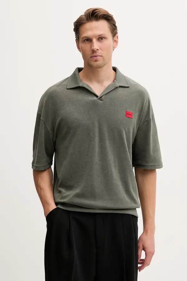 HUGO HUGO polo majica moška z bombažem TERRANCE POLO SHIRT