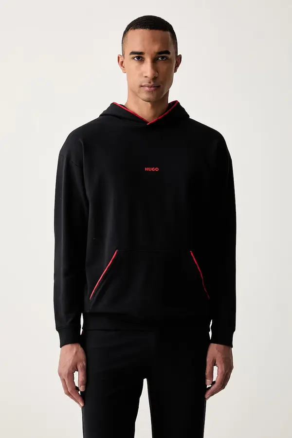 HUGO HUGO pulover s kapuco moški z bombažem NOAH HOODIE