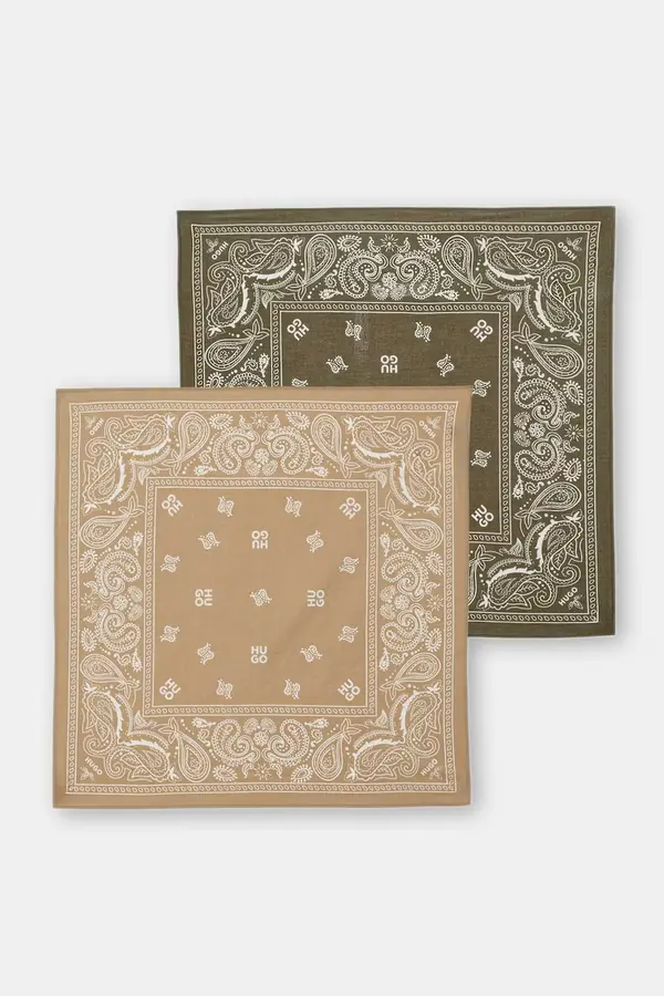 HUGO HUGO svilena ruta moška bombažna 2Bandana_pack_M