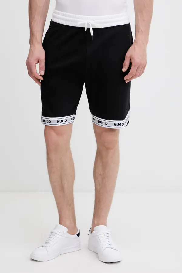 HUGO HUGO trenirka kratke hlače moške bombažne z elastanom TADE SHORTS