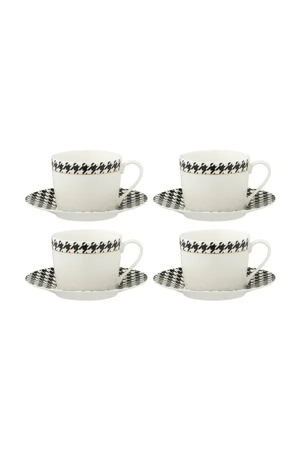 J-Line J-Line komplet skodelic s podstavkom iz porcelana
