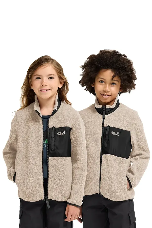 Jack Wolfskin Jack Wolfskin jopica otroška iz flisa LITE CURL FZ K