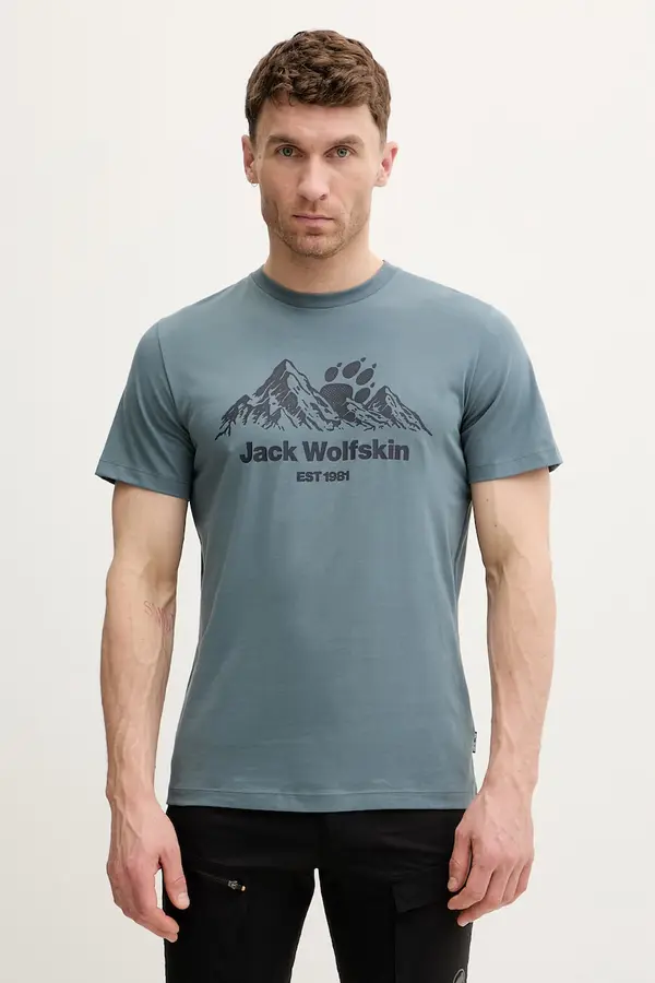 Jack Wolfskin Jack Wolfskin kratka majica moška bombažna Carefree