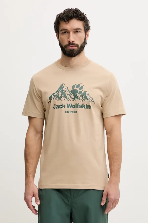 Jack Wolfskin Jack Wolfskin kratka majica moška bombažna Carefree