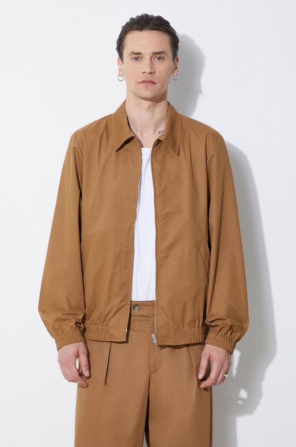 A.P.C. Jakna A.P.C. blouson gilbert moška, rjava barva, COGXS-H02922