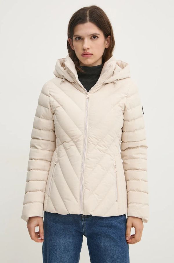 Abercrombie & Fitch Jakna Abercrombie & Fitch ženska, bež barva, KI144-4182