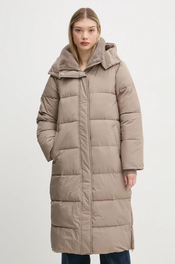 Abercrombie & Fitch Jakna Abercrombie & Fitch ženska, bež barva, KI144-4256