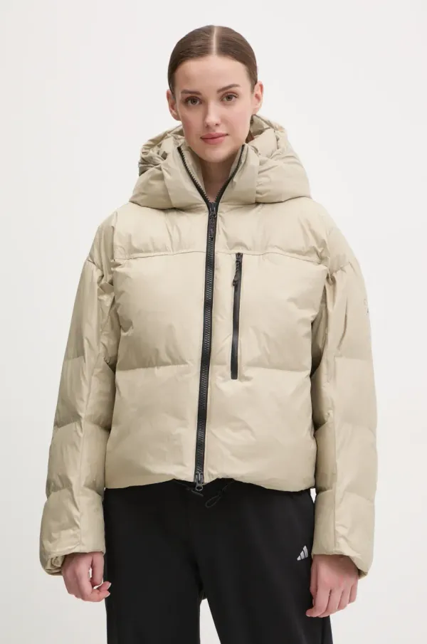 adidas by Stella McCartney Jakna adidas by Stella McCartney TrueNature bež barva, JI5198