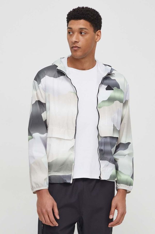 adidas Jakna adidas moška, bež barva