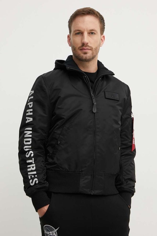 Alpha Industries Jakna Alpha Industries MA-1 D-Tec 133104 285 moška, črna barva