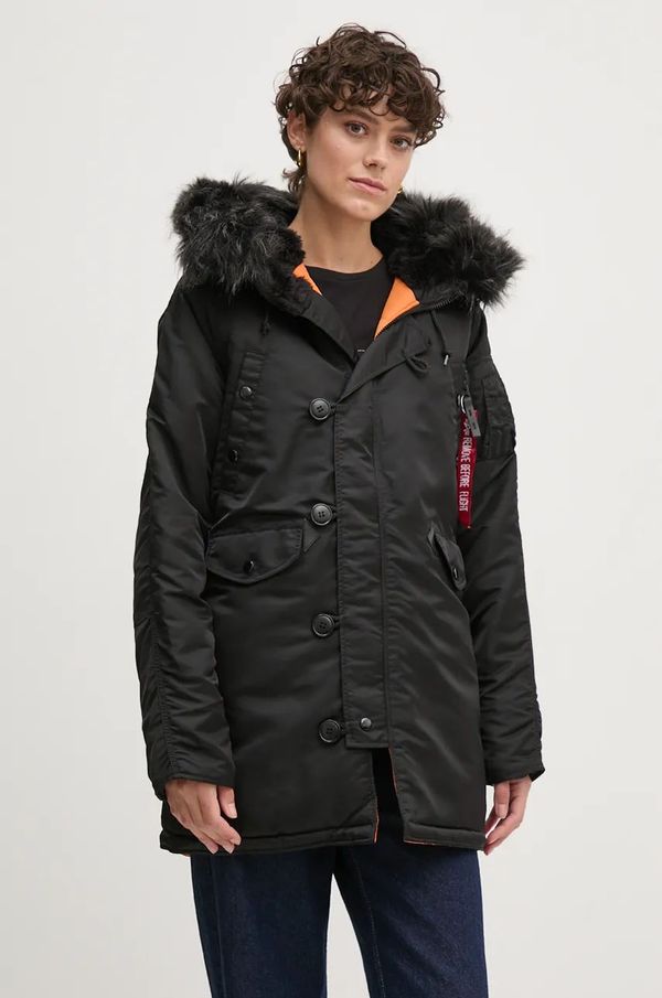 Alpha Industries Jakna Alpha Industries N-3B VF 59 Wmn ženska, črna barva, 113007