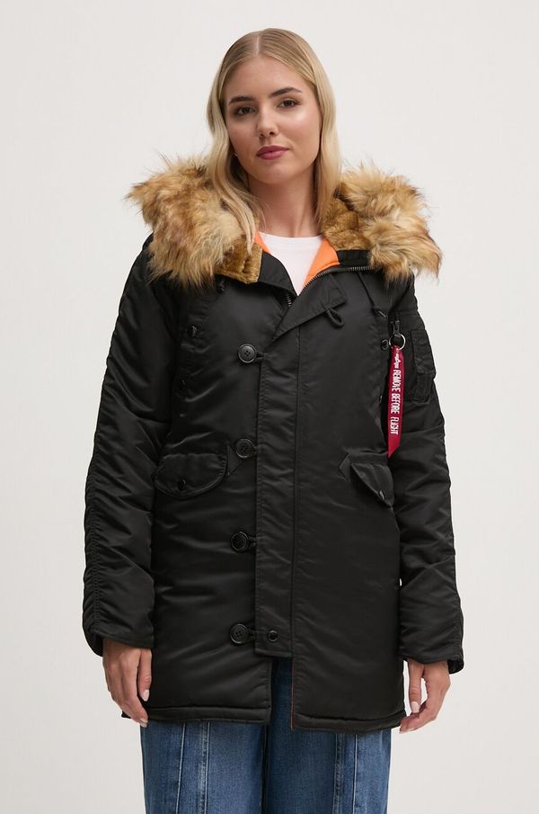 Alpha Industries Jakna Alpha Industries N-3B VF 59 Wmn ženska, črna barva, 113007