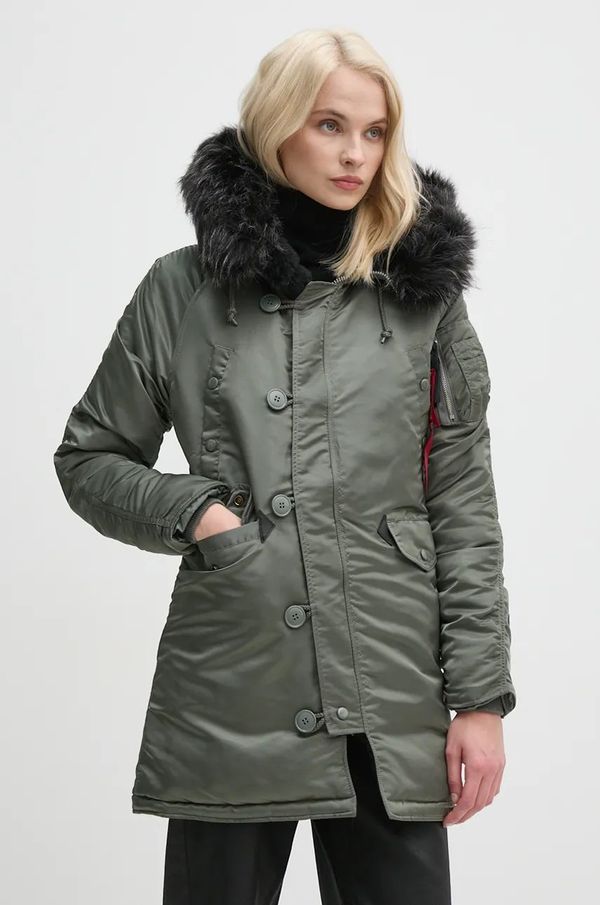 Alpha Industries Jakna Alpha Industries N-3B VF 59 Wmn ženska, zelena barva, 113007