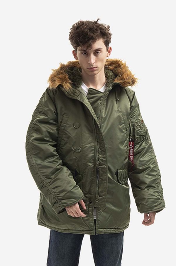 Alpha Industries Jakna Alpha Industries N3B moška, zelena barva