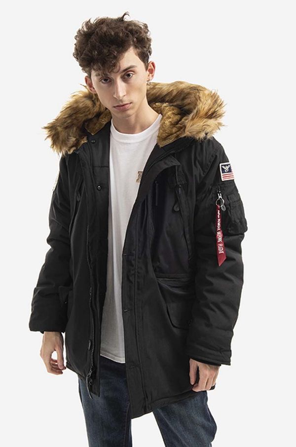 Alpha Industries Jakna Alpha Industries Polar Jacekt moška, črna barva