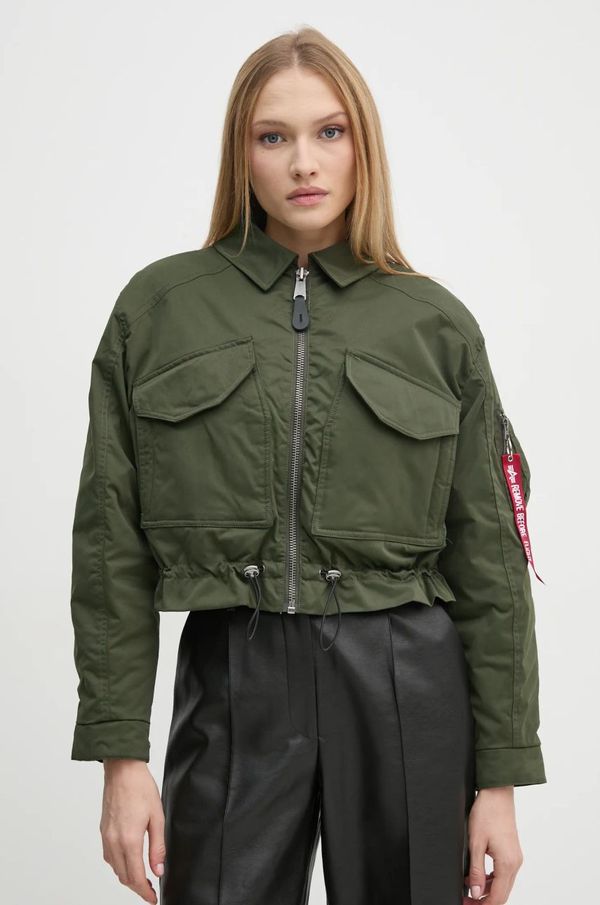 Alpha Industries Jakna Alpha Industries ženska, zelena barva, 148011