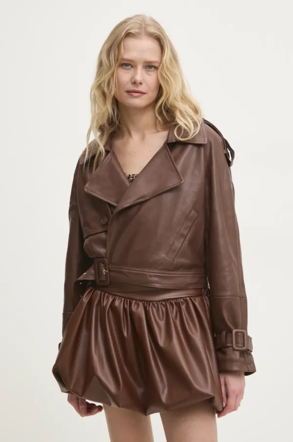 Answear Lab Jakna Answear Lab rjava barva