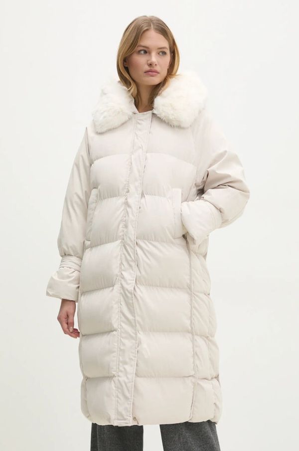 Answear Lab Jakna Answear Lab ženska, bež barva