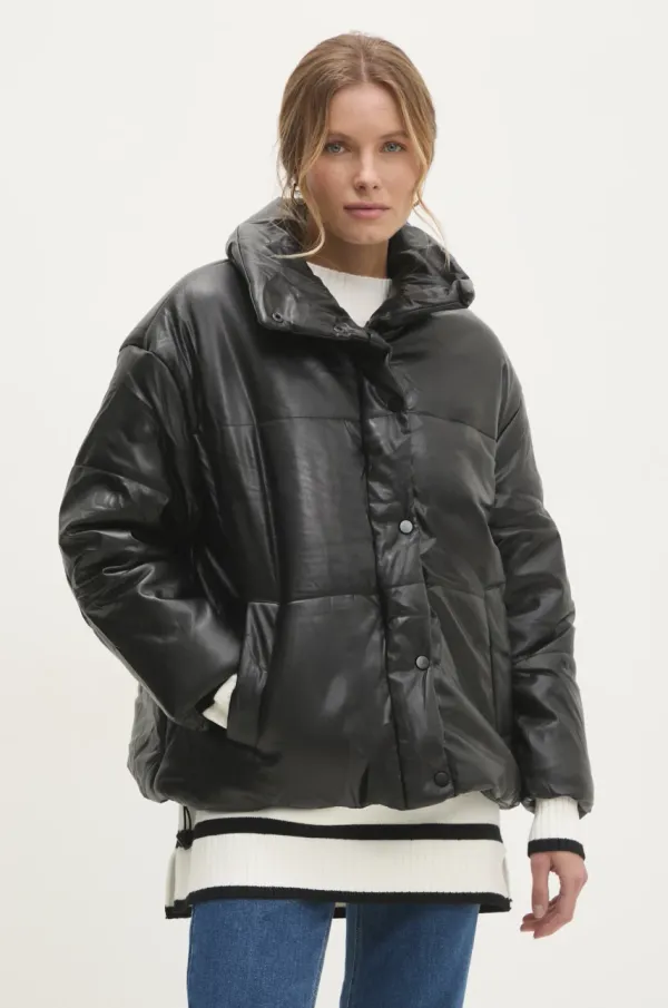 Answear Lab Jakna Answear Lab ženska, črna barva