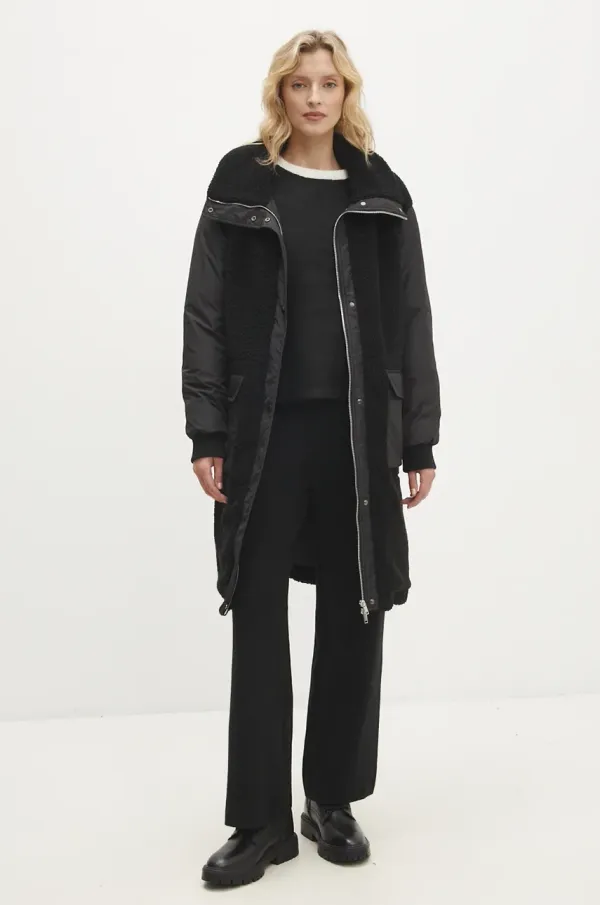 Answear Lab Jakna Answear Lab ženska, črna barva