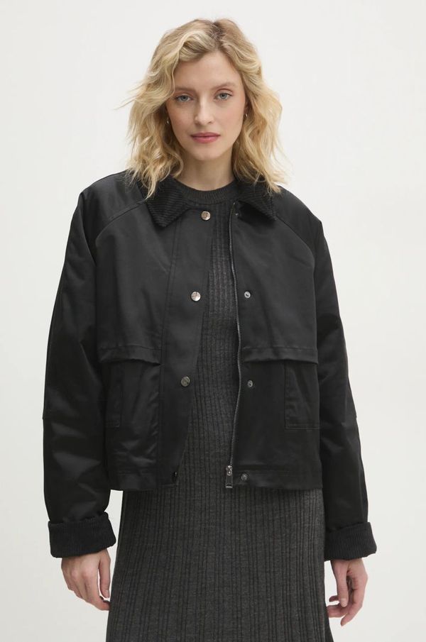 Answear Lab Jakna Answear Lab ženska, črna barva