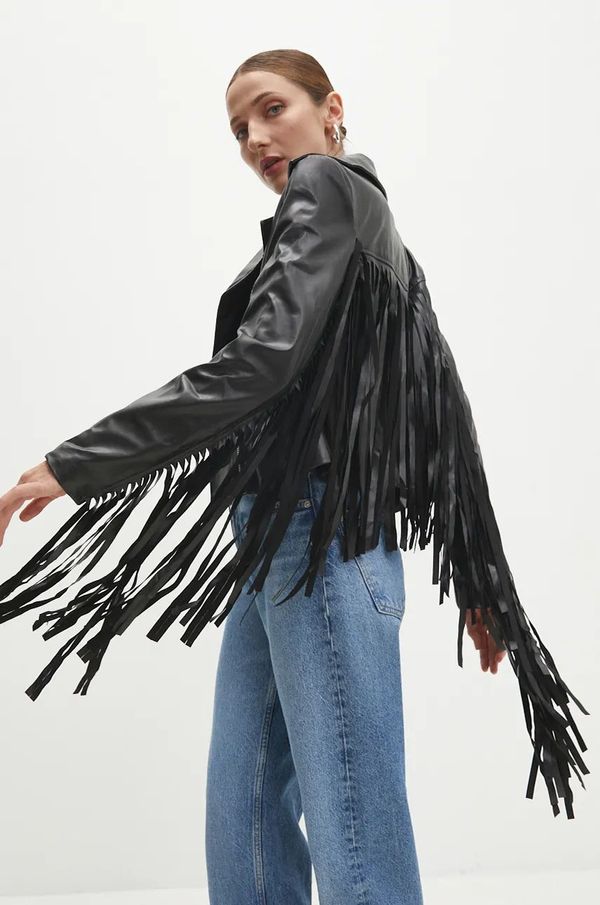 Answear Lab Jakna Answear Lab ženska, črna barva