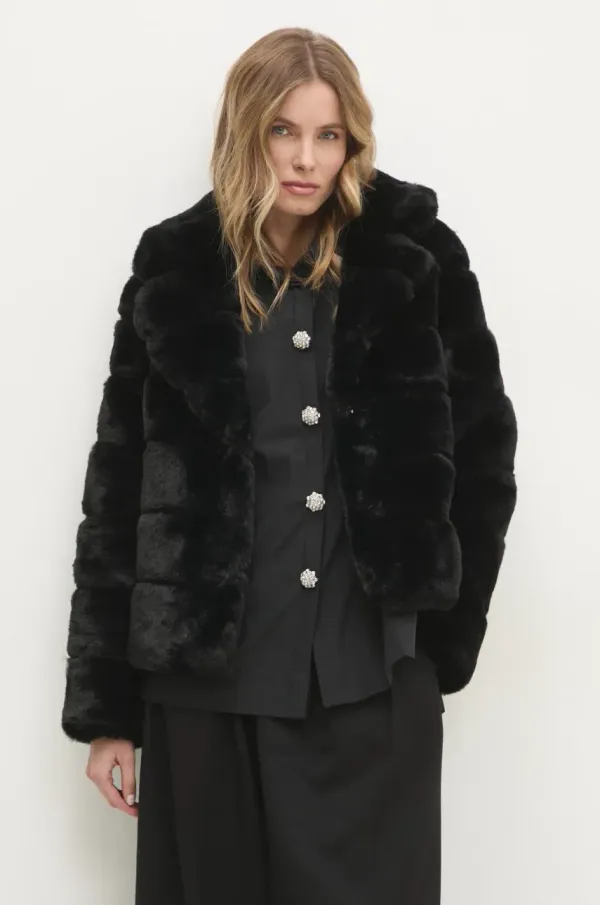 Answear Lab Jakna Answear Lab ženska, črna barva