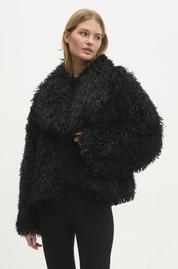 Answear Lab Jakna Answear Lab ženska, črna barva