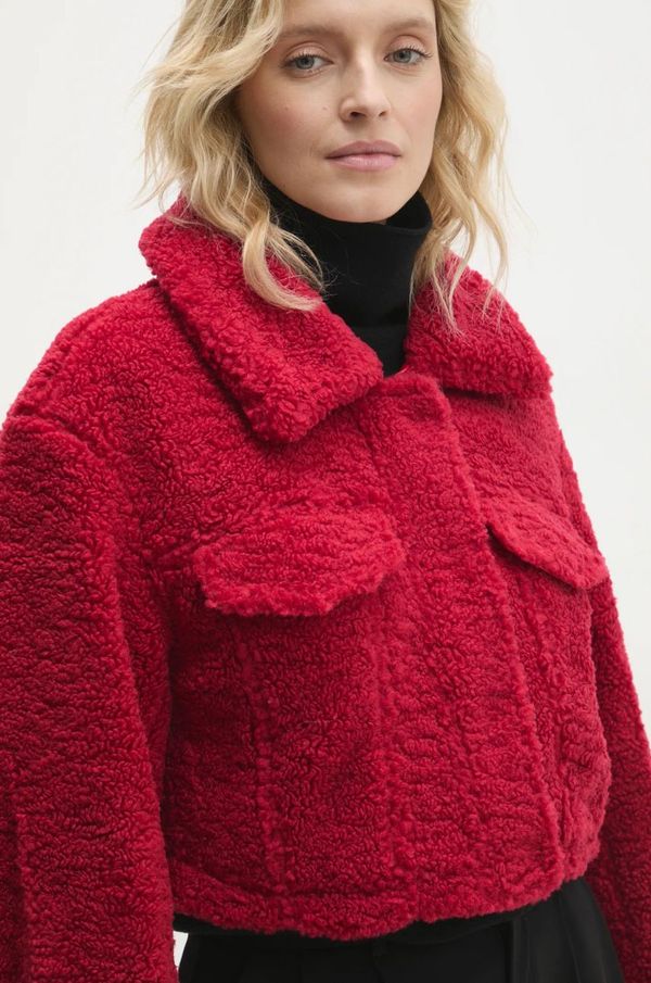 Answear Lab Jakna Answear Lab ženska, rdeča barva