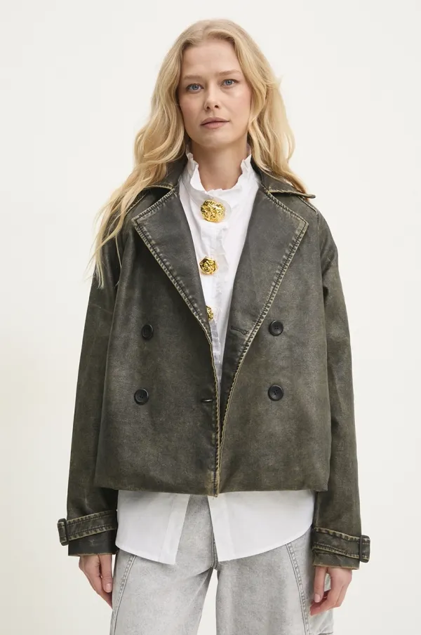 Answear Lab Jakna Answear Lab ženska, rjava barva