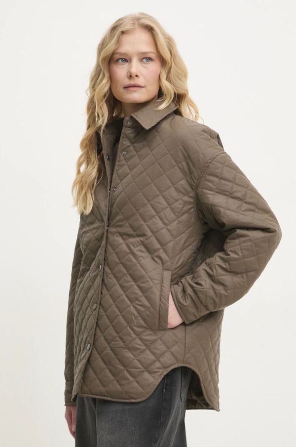 Answear Lab Jakna Answear Lab ženska, rjava barva