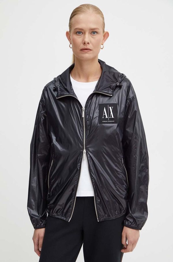 Armani Exchange Jakna Armani Exchange ženska, črna barva, 8NYB45 YNYNZ