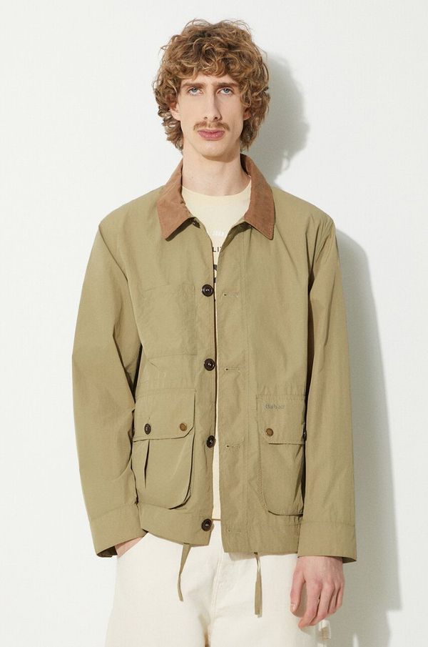 Barbour Jakna Barbour Denby Casual moška, zelena barva, MCA0965