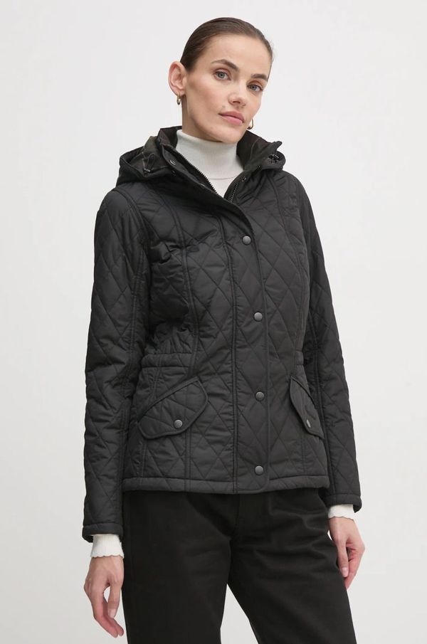 Barbour Jakna Barbour Millfire Quilt ženska, črna barva, LQU0665