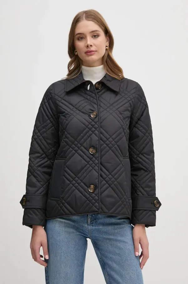 Barbour Jakna Barbour Walton Quilt ženska, črna barva, LQU1753