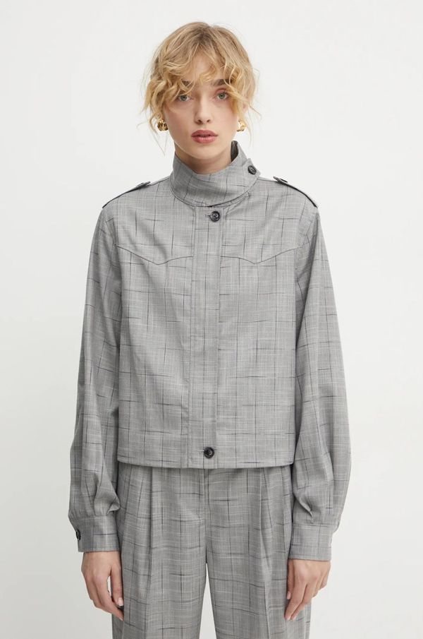 Bruuns Bazaar Jakna Bruuns Bazaar ženska, siva barva, BBW4224